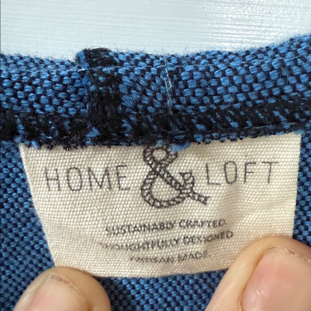 Home & Loft Blue Turkish Cotton Kaftan M/L - Picture 2 of 5